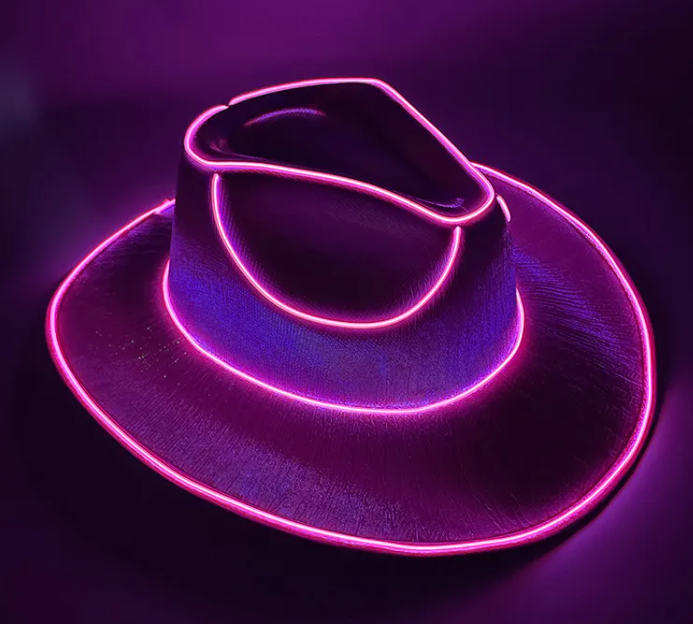 Wireless LED Colorful Party Cowboy Hat