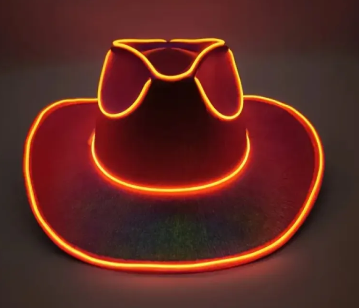 Wireless LED Colorful Party Cowboy Hat