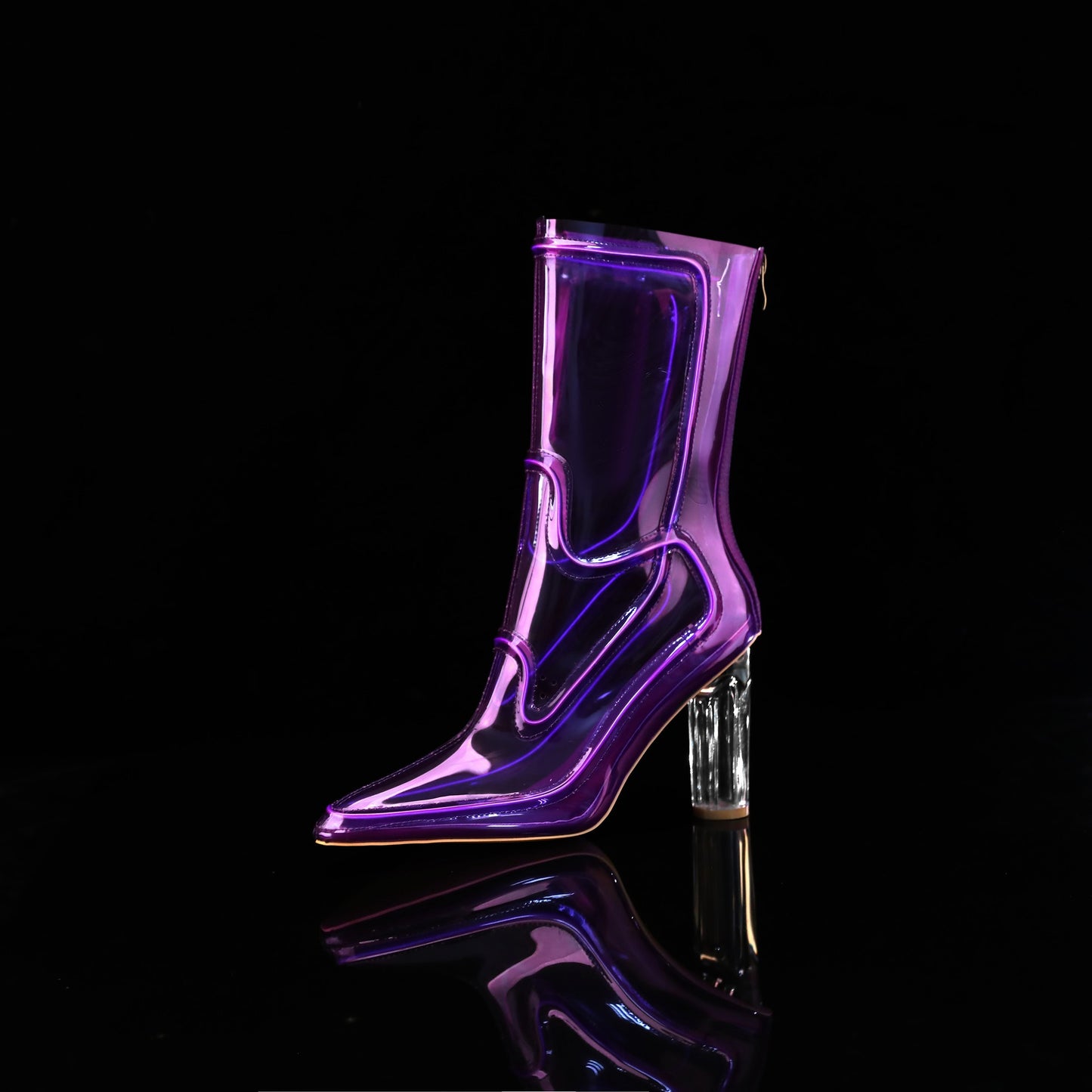 Illuminated Transparent Party Boots