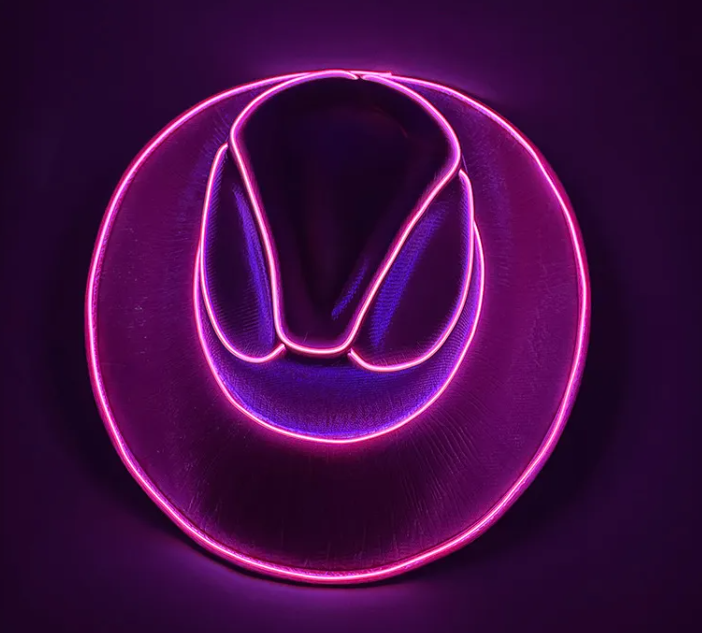 Wireless LED Colorful Party Cowboy Hat