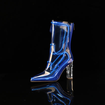 Illuminated Transparent Party Boots