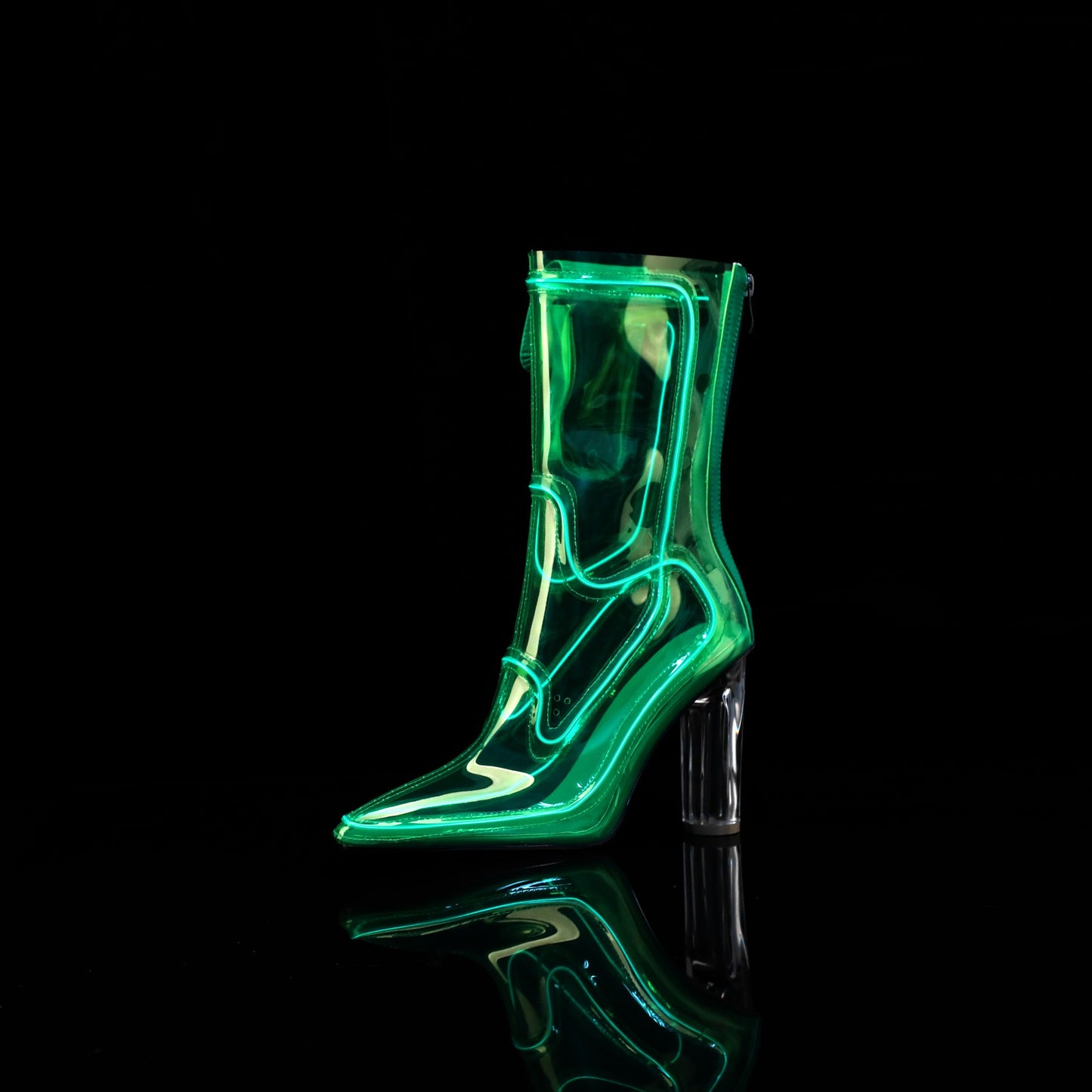 Illuminated Transparent Party Boots