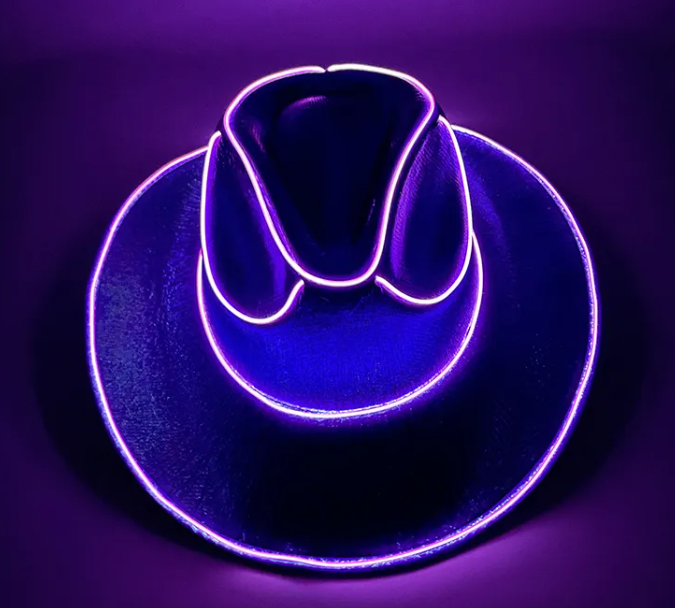 Wireless LED Colorful Party Cowboy Hat