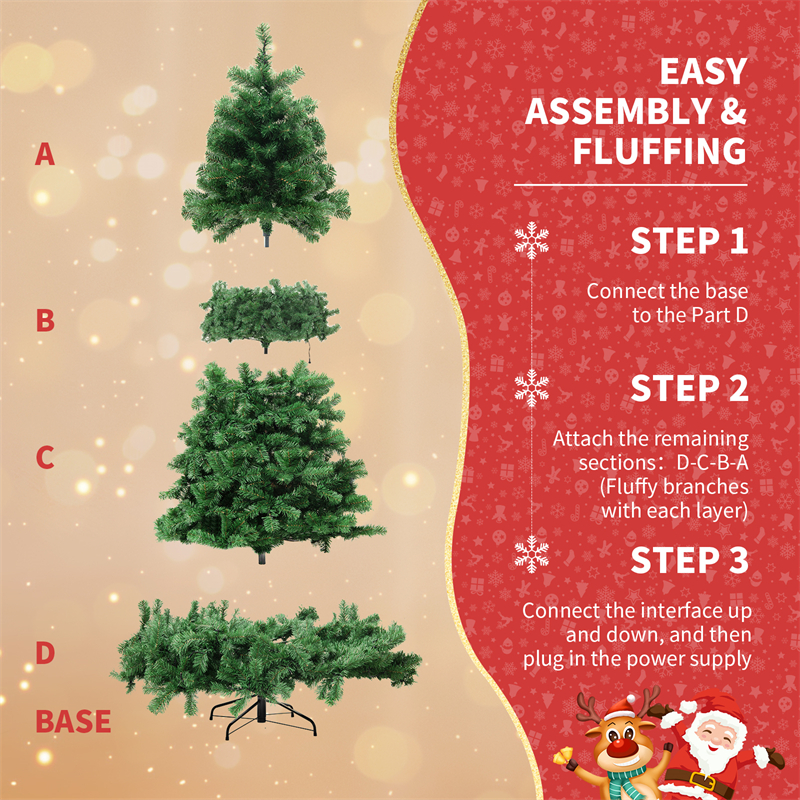 Christmas Tree PVC Artificial Green