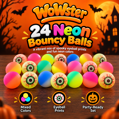 BooBounce Neon Halloween Eyeball Balls
