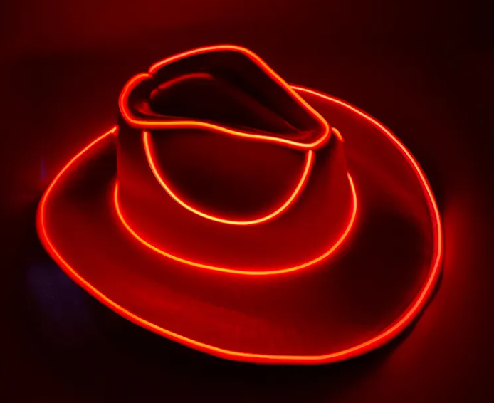 Wireless LED Colorful Party Cowboy Hat