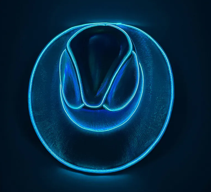 Wireless LED Colorful Party Cowboy Hat