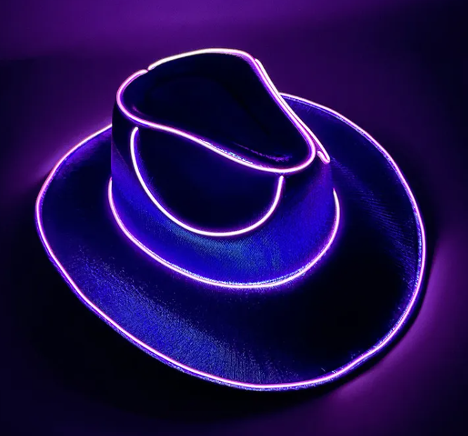 Wireless LED Colorful Party Cowboy Hat