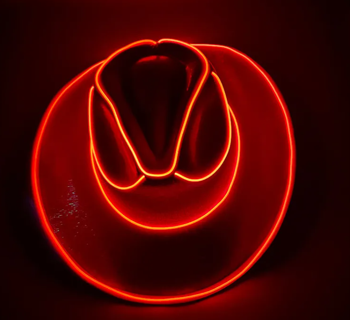 Wireless LED Colorful Party Cowboy Hat